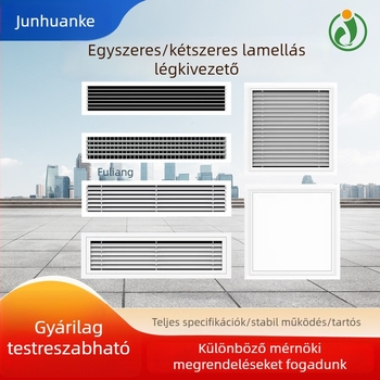 Kör alakú esővédő lamellás szellőzőrács ABS klímához, egyrétegű