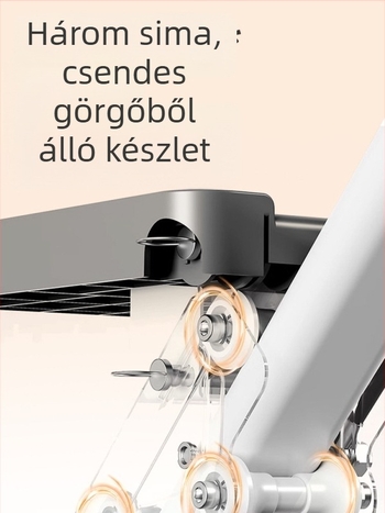 Otthoni edzésre tervezett többfunkciós lépcsőzőgép — helyben lépegető és lejtős felmászó funkcióval