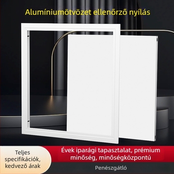 Alumínium ötvözetű mennyezeti hozzáférési panel – dekoratív fedél ellenőrző nyílásokhoz, fürdőszobai karbantartáshoz, központi klímaberendezés szellőzőnyílás