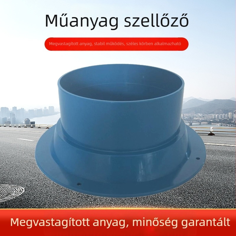 Műanyag friss levegő kimeneti panel beltéri csövekhez, alumínium‑ötvözetű füstcsatorna, egyrétegű halk levegőkiárató