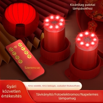 Távirányítós LED-lámpa kültéri használatra, vízálló, akkumulátoros, vezeték nélküli, időzítővel