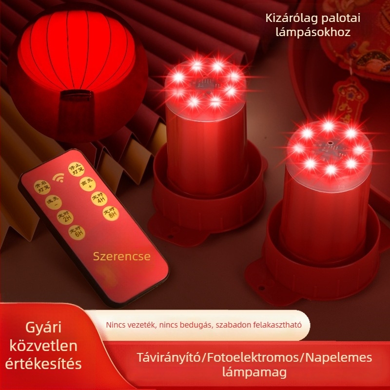 Távirányítós LED-lámpa kültéri használatra, vízálló, akkumulátoros, vezeték nélküli, időzítővel