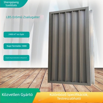 Power Plant állítható alumínium dupla rétegű lamellás redőny eső-, szél- és porvédelmet nyújt