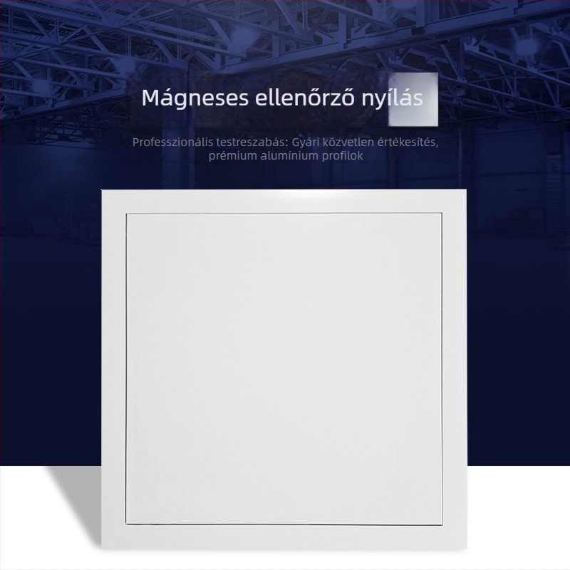 Alumínium ötvözetű mágneses toló-inspekciós nyílás galvanizált acéllemez panellel a karbantartáshoz és a ventillációhoz