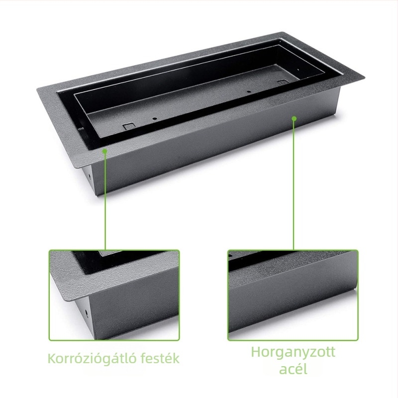 Modern minimalist keret aljzat padlóventilátor HVAC-hoz, levehető acél levegőnyílás, kétszintes, modell Lks-f-f
