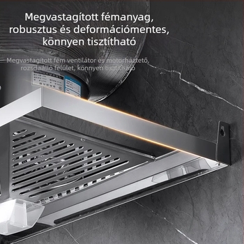 Otthoni használatra készült rozsdamentes acél konyhai szellőzőkészlet, hagyományos tűzhelyekhez, magas hatékonyságú füstelszívás