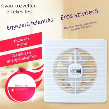 GY-100 Falra szerelt konyha- és fürdőszobai szellőző, csendes működés, 220V 1400W