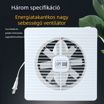 GY-100 Falra szerelt konyha- és fürdőszobai szellőző, csendes működés, 220V 1400W