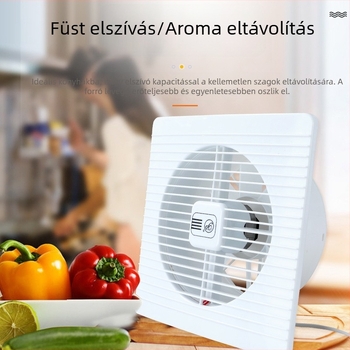 GY-100 Falra szerelt konyha- és fürdőszobai szellőző, csendes működés, 220V 1400W