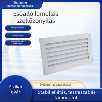 Alumínium ötvözetű légcsatorna lamellákkal klímaberendezéshez – egyrétegű és kétszeres lamellák