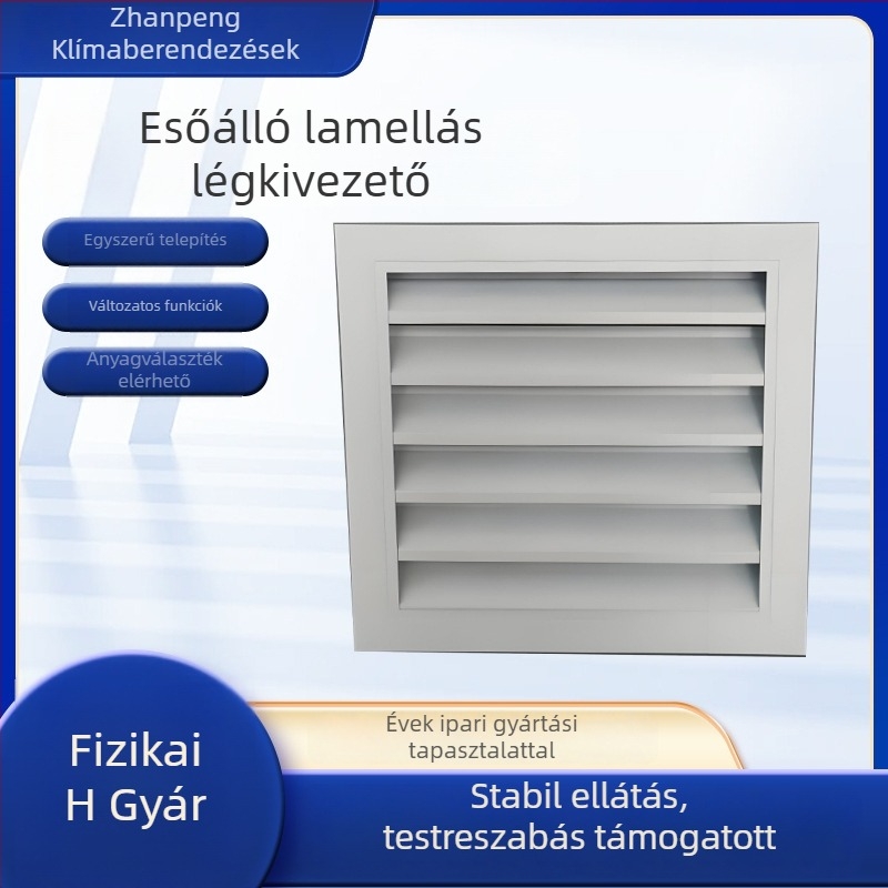 Alumínium ötvözetű légcsatorna lamellákkal klímaberendezéshez – egyrétegű és kétszeres lamellák