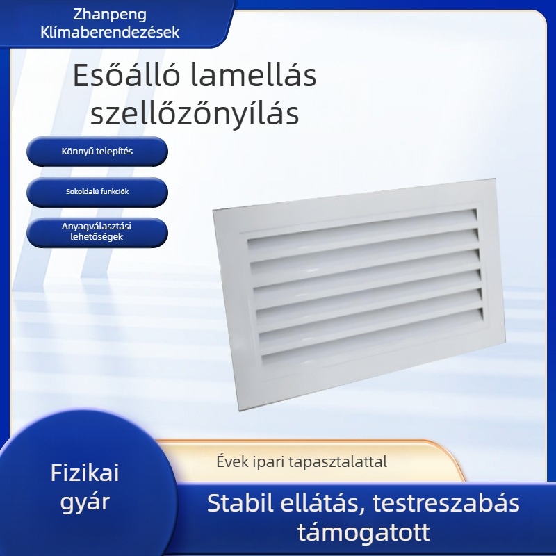 Alumínium ötvözetű légcsatorna lamellákkal klímaberendezéshez – egyrétegű és kétszeres lamellák