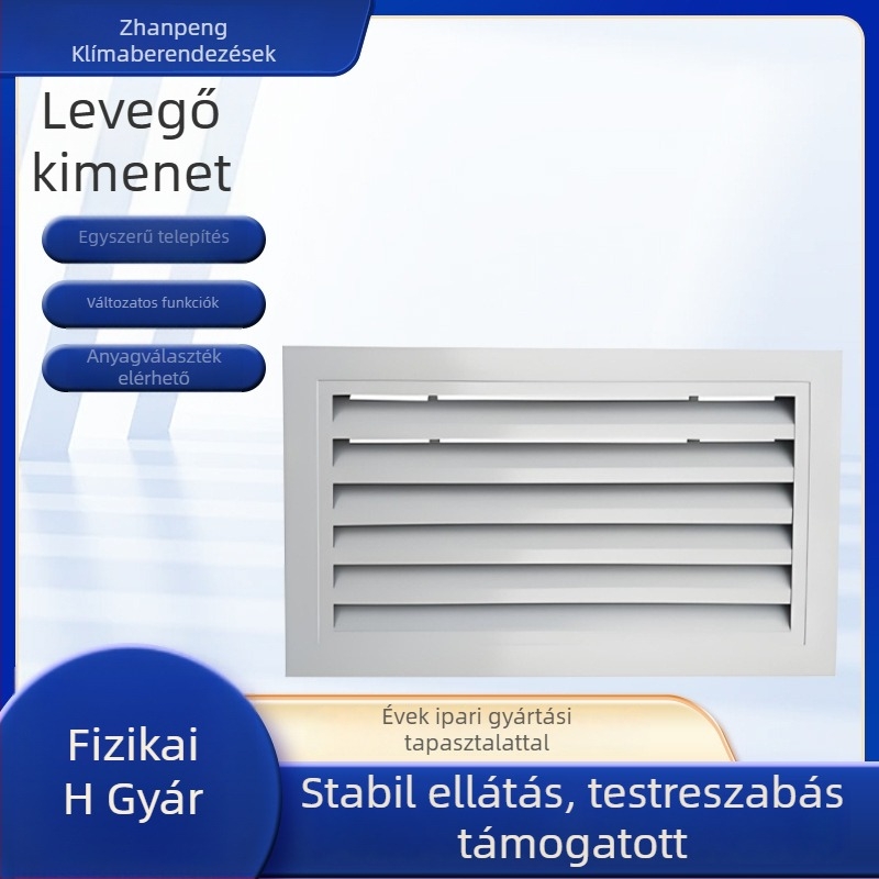 Alumínium ötvözetű légcsatorna lamellákkal klímaberendezéshez – egyrétegű és kétszeres lamellák