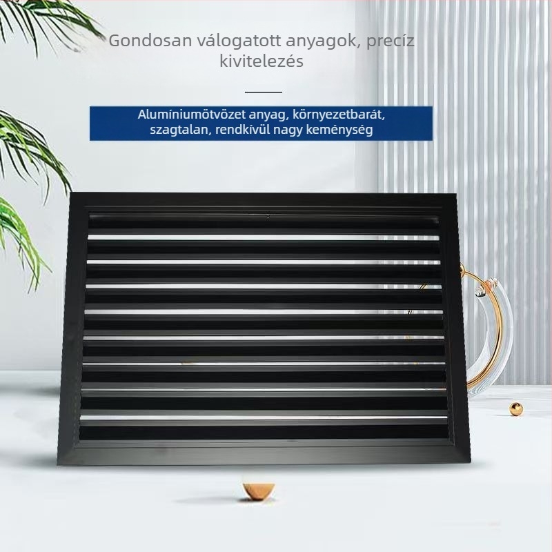 Kültéri alumínium ötvözetű szellőzőlamellák elektromos és kézi működtetéssel, tűzálló és esőálló