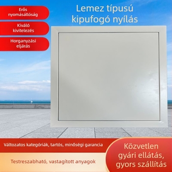 Building Beauty Négyszögletes diffúzor mennyezeti füstkivezető, galvanizált acélból, szellőztető berendezés
