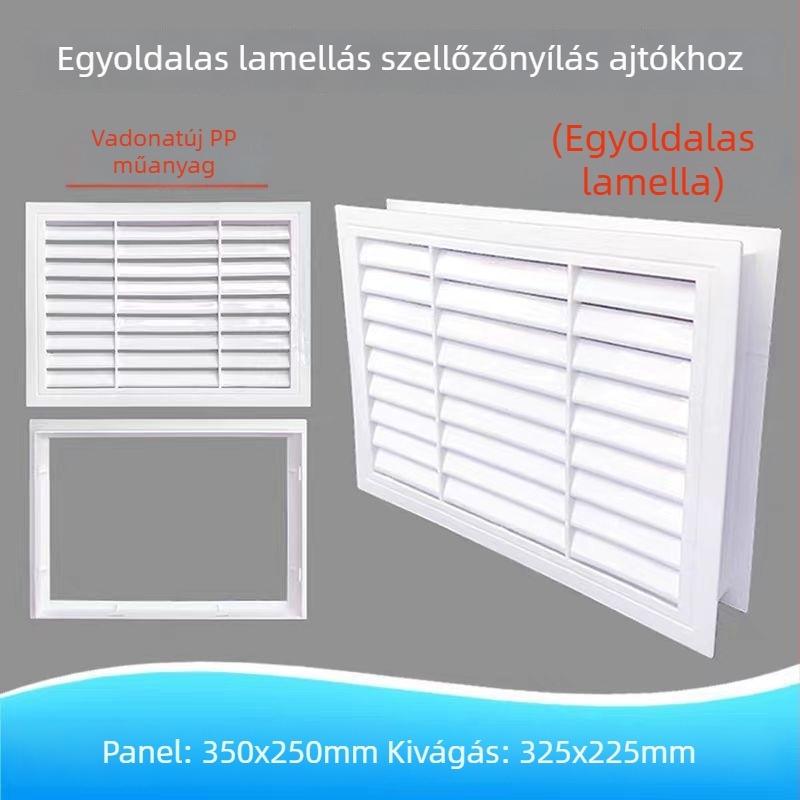 Lamellás szellőzőinspekciós nyílás dekoratív fedője központi klímaberendszerhez