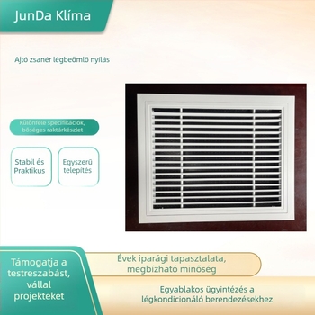 Alumínium ötvözetű központi légkondicionáló levegő-kimeneti rács lamellás, egyetlen rétegű, lineáris kialakítás, 0°