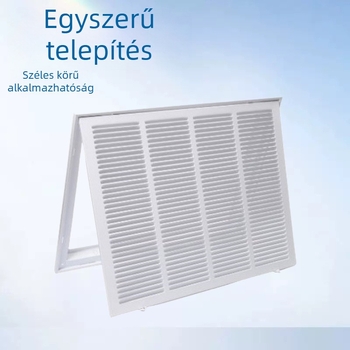 Galvánizált acél visszaáramló légcsatorna rács, levehető ajtóval és keretes szellőzőfedéllel, HVAC hideg levegő beömlő