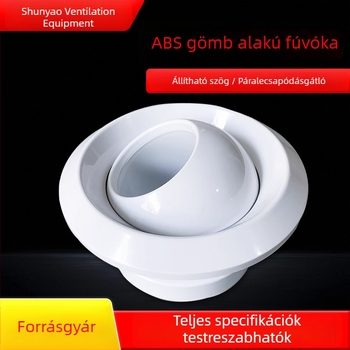 Anti-fog gömb alakú légkivezető központi klímaberendezéshez (ABS műanyag / alumínium ötvözet)