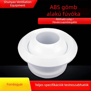 Anti-fog gömb alakú légkivezető központi klímaberendezéshez (ABS műanyag / alumínium ötvözet)