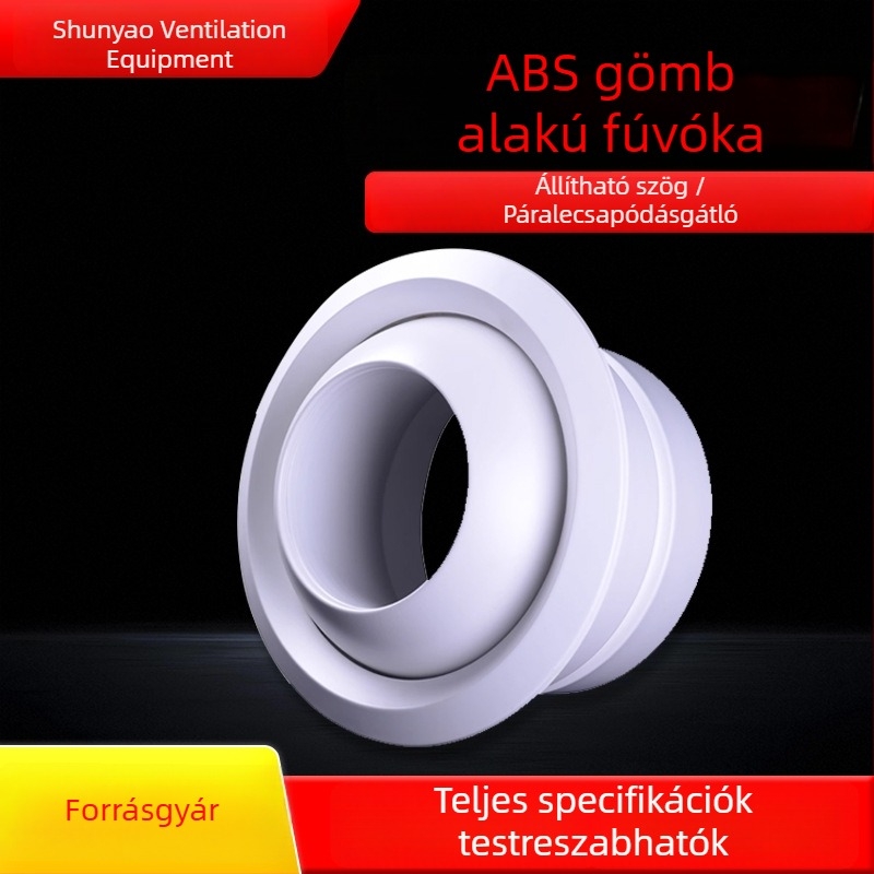 Anti-fog gömb alakú légkivezető központi klímaberendezéshez (ABS műanyag / alumínium ötvözet)