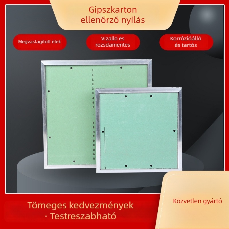 Gipszkarton plafonhoz rejtett hozzáférési nyílás, mennyezet alumíniumötvözetből