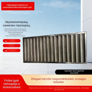 Hangcsillapító szellőző lamellák, esőálló, mozgatható lamellás szellőzők alállomások és gépházak számára