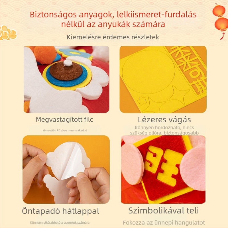 Holdünnep Nyuszi lámpás – gyerekeknek DIY készlet, világító papírlámpás
