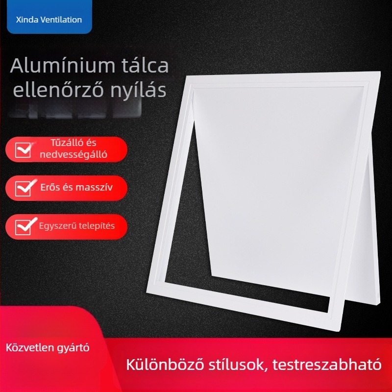 Alumíniumötvözetű hozzáférési panel a mennyezet és a fal vizsgálatához