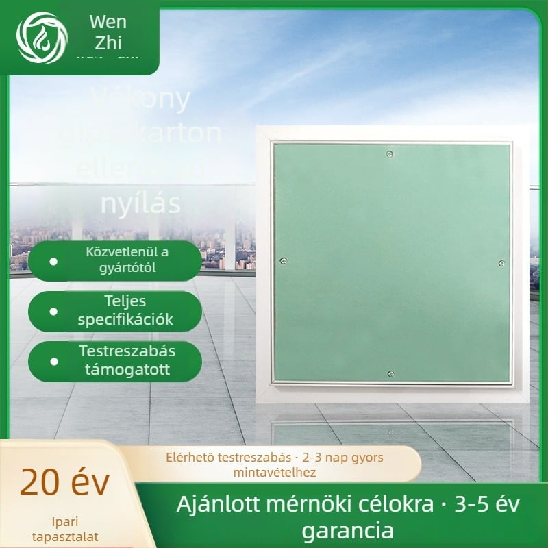 Vékony gipszkarton karbantartási panel, rejtett mennyezeti hozzáférés csövekhez, nedvességálló, lehúzható mechanizmus