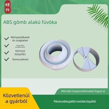 ABS gömb alakú fúvóka klímaberendezés kimenet, állítható