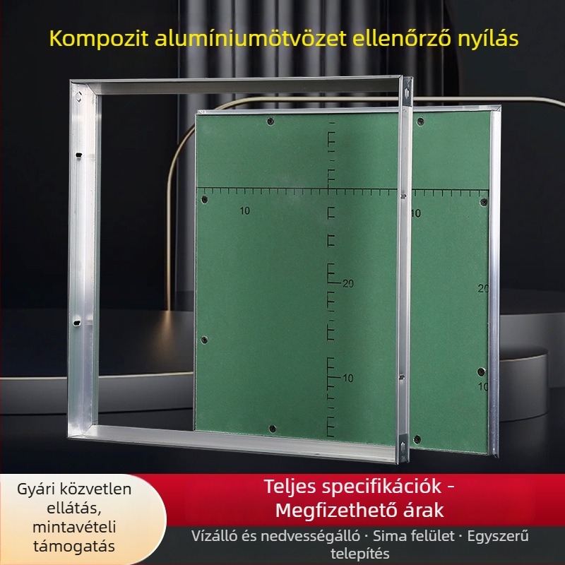 Kompozit alumínium ötvözetből készült rejtett hozzáférési panel gipszkarton mennyezethez, nedvességálló