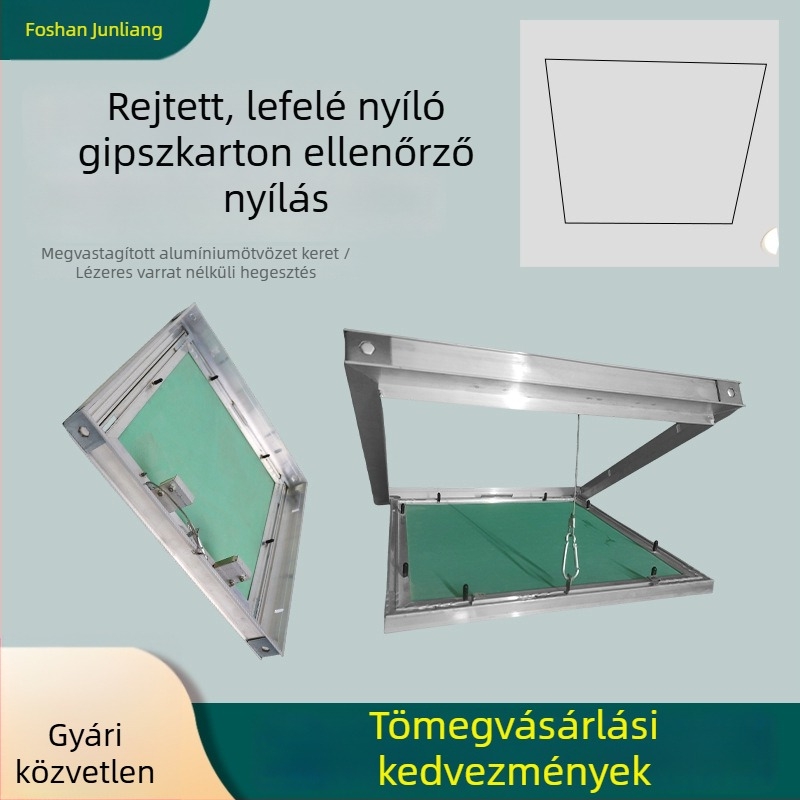 Rejtett mennyezeti hozzáférési fedél gipszkartonhoz, klímaberendezéshez – inspekciós nyílásfedél alumíniumötvözetből