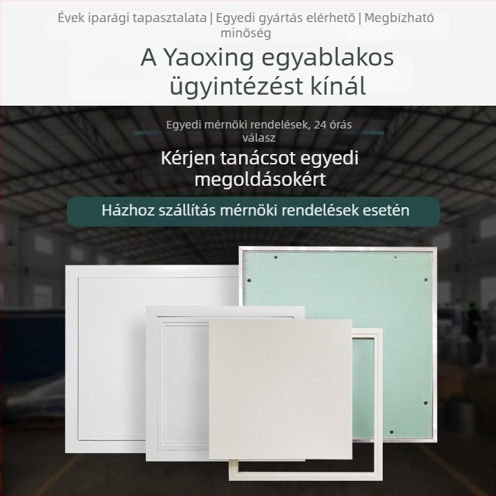 Álmennyezeti hozzáférési panel, falhoz hozzáférés rejtett gipszkartonhoz, dekoratív csőnyílás