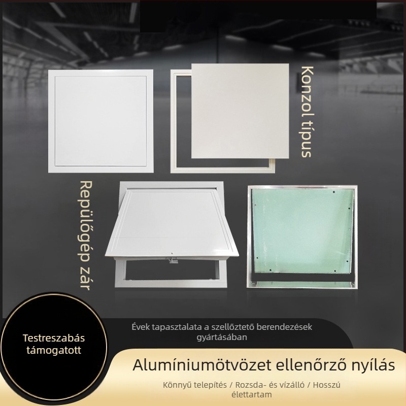 Álmennyezeti hozzáférési panel, falhoz hozzáférés rejtett gipszkartonhoz, dekoratív csőnyílás