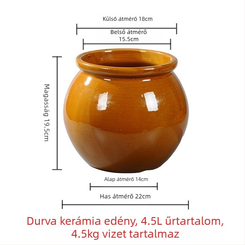 Retro agyag edény csirkeleveshez – teljes készlet prémium csomagolással