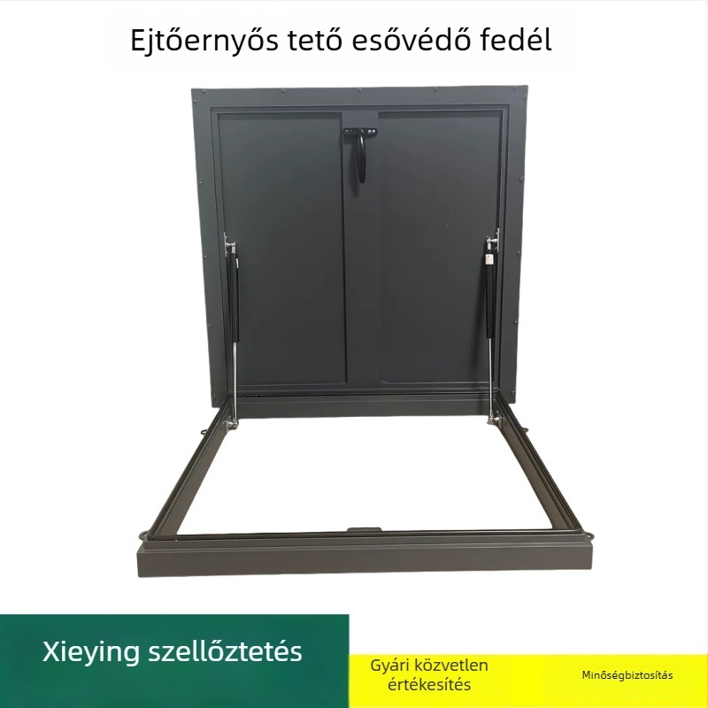 Esővédő tetőfedő fedél, tetőn lévő ellenőrző nyílás esővédelemhez, mozgatható vízálló padlásablak, esővédő, egyedi szellőzőkimenet