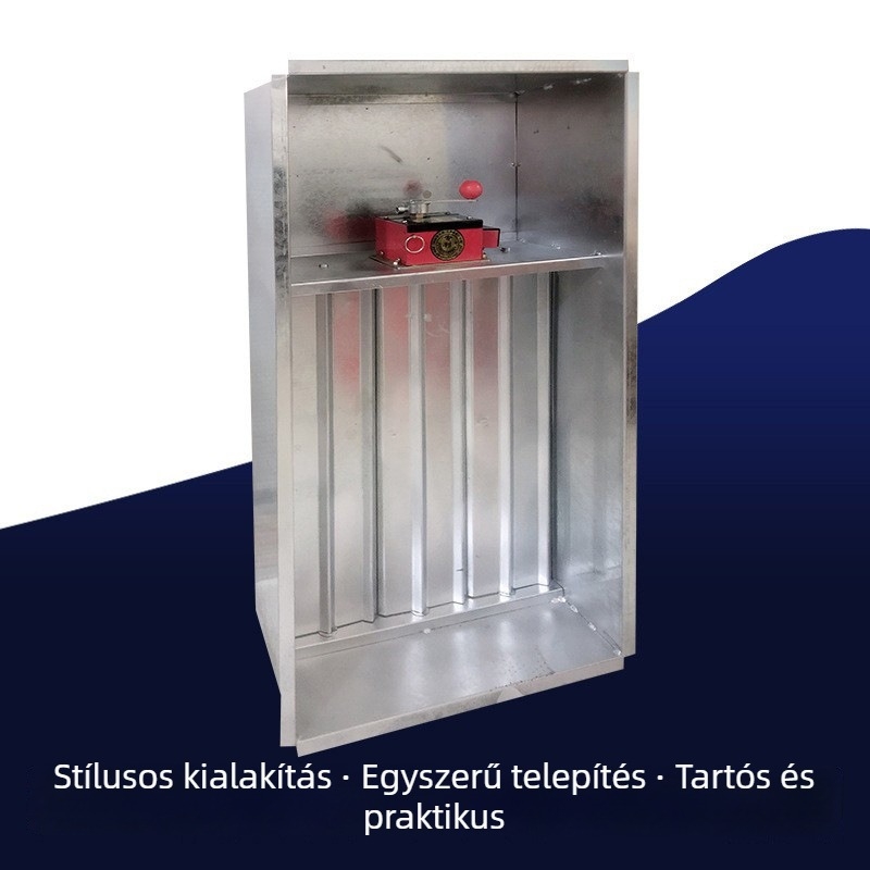 Lépcsőház pozitív nyomású levegőellátó és füstelszívó ventill, kézi/elektronikus, normálisan zárva