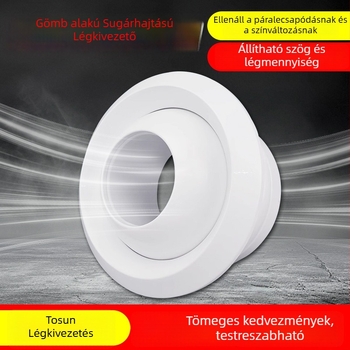 Központi klímaberendezéshez készült gömb alakú légkimenet ABS anyagból