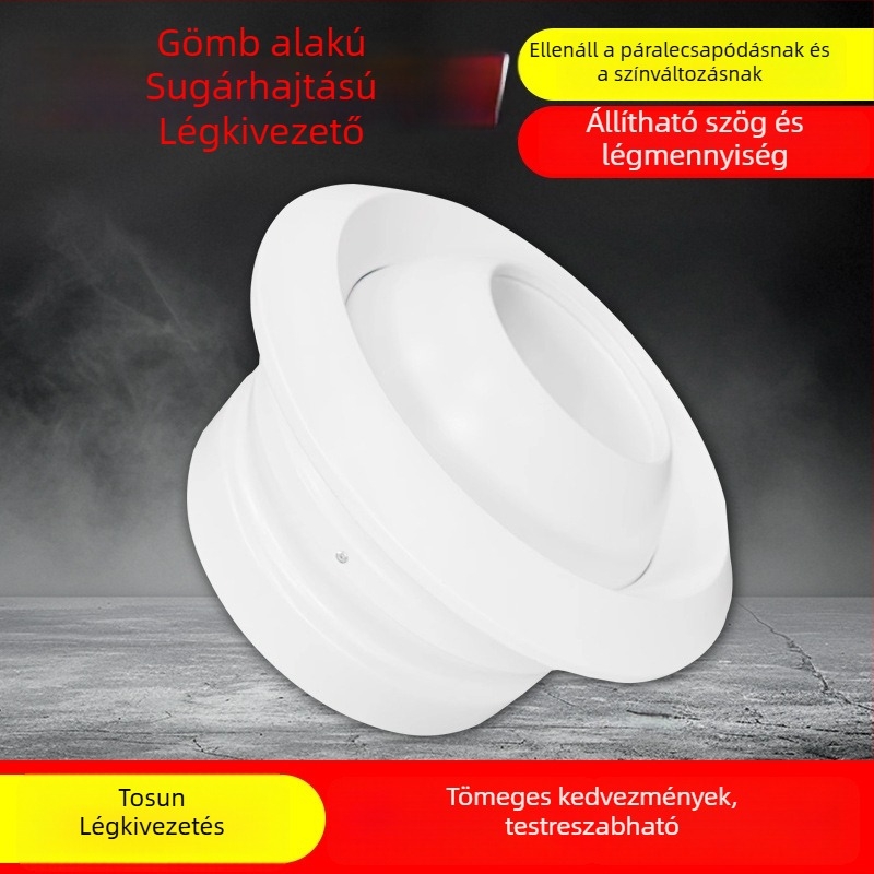 Központi klímaberendezéshez készült gömb alakú légkimenet ABS anyagból