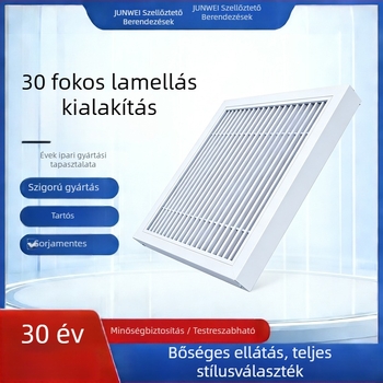 ABS csík alakú légkivezető központi légkondicionálóhoz, alumíniumötvözet szellőzőrács