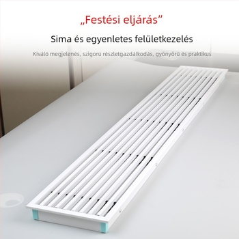 Egyedi alumínium ötvözetű lineáris légkivezető, rendkívül keskeny és hosszú rács, ABS antisztrop klímaberendezés szellőző