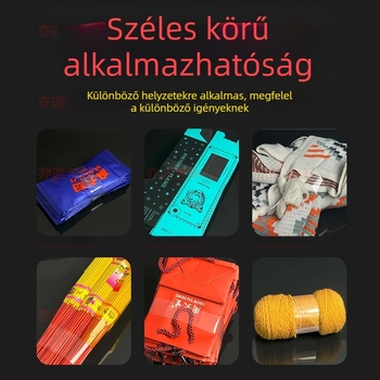 Átlátszó OPP csomagoló szalaggép nagy tekercses rendszerrel, műanyag fóliához, 0,12 mm vastagság, 20 kg szakítóerő