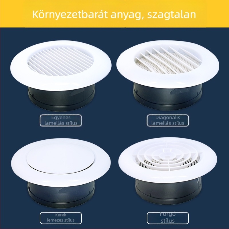 ABS műanyag szellőzőnyílás belső friss levegő rendszerhez és diffúzor központi klímarendszerhez