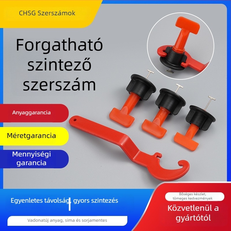 Forgó csempe szintező – műanyag keresztklipsz a padlólapok egyenletesítéséhez