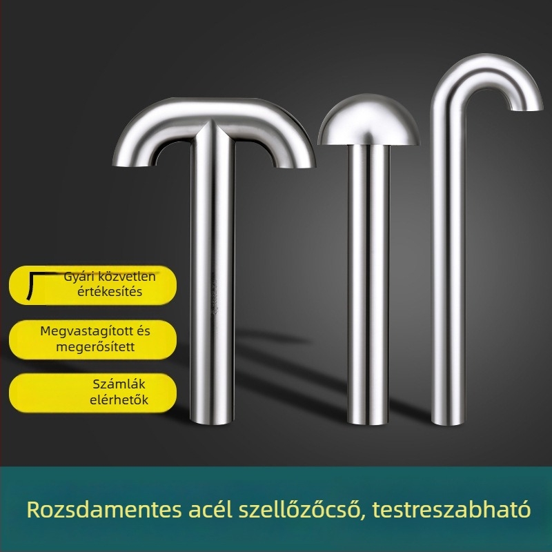 304 rozsdamentes acél tetőventilációs sapka izolációval a kivezetőcsőhöz