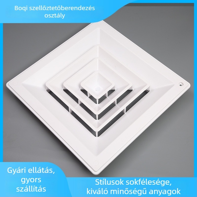 Négyzet alakú légdiffúzor klímaberendezéshez