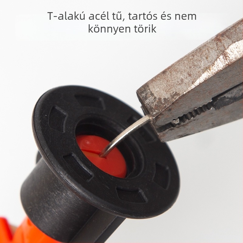 Csempe szintező eszköz rögzítő klipekkel és pozícionáló kereszttel padló- és falicsempékre