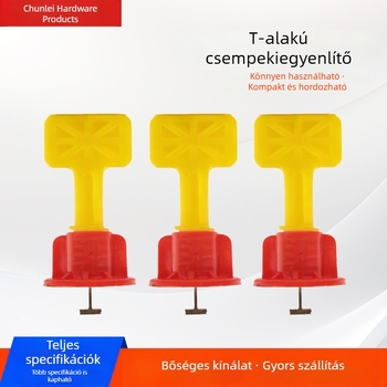 Nagy méretű csempe szintező eszköz cserélhető acél tüskékkel, újrahasználható műanyag csempe telepítő és szintező eszköz