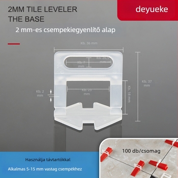 2,5 mm fuga csempe illesztő eszköz – vastagított alapklip